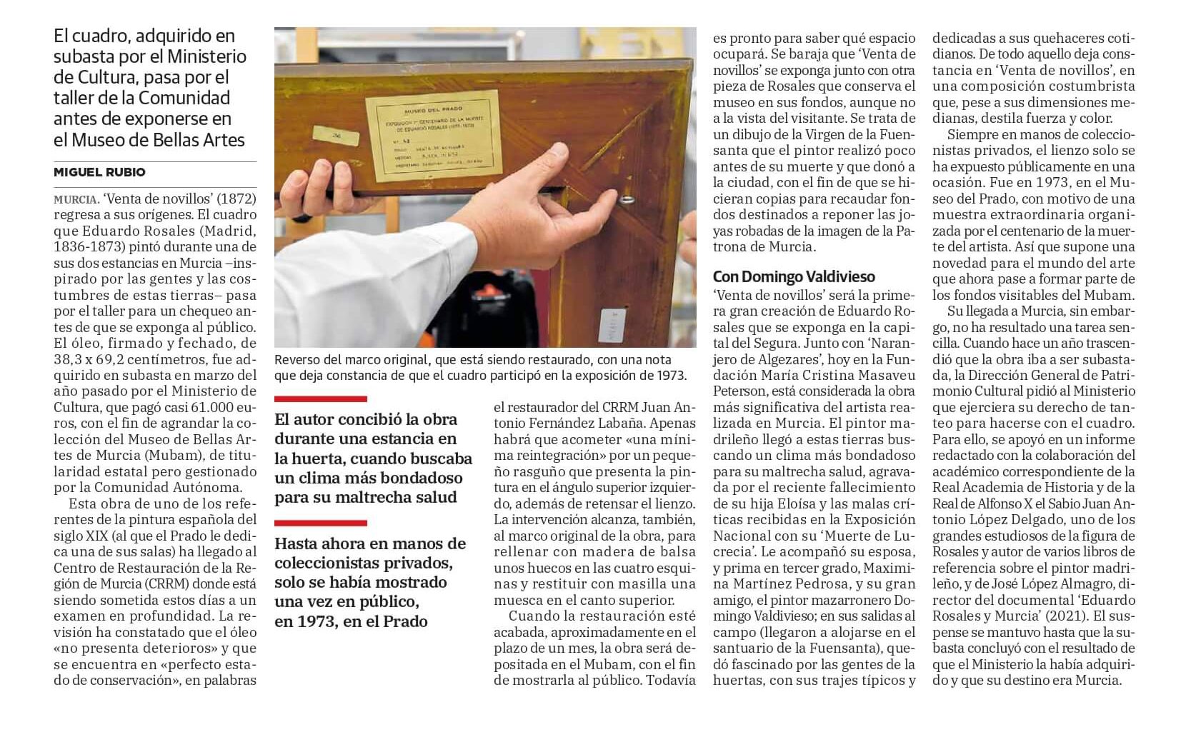 VENTA DE NOVILLOS PASA POR EL CRRM (LA VERDAD 2-3-2026)
